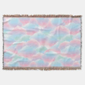 Couverture Pastel Cravate-Dye Nuage Dreamy Doux Gradient (Devant)