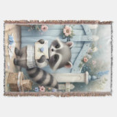 Couverture Pastel Raccoon Letter Garden (Devant)