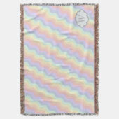Couverture Pastel Rainbow Waves Lance Blanket (devant Vertical)