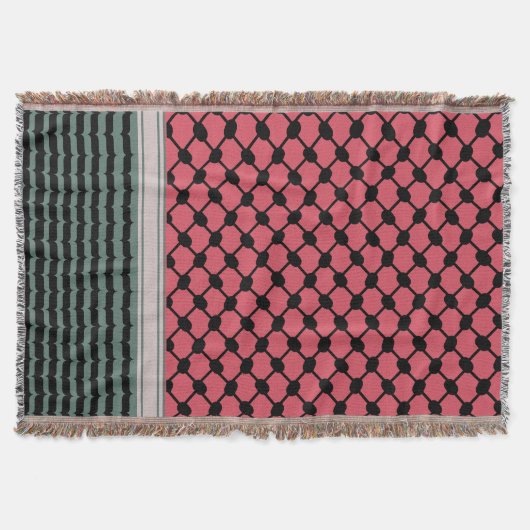 Couverture Pastèque palestinienne Hatta Keffiyeh Kufiya Folk (Devant)