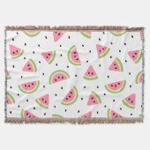 Couverture Pastèque rose, Graines de pastèque, Motif d'été (Devant)