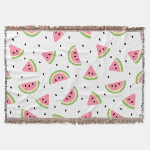 Couverture Pastèque rose, Graines de pastèque, Motif d'été