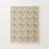 COUVERTURE PATCHWORK 28x35 cm Puzzle / Crème (Vertical)