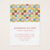 COUVERTURE PATCHWORK 3,5x2,5 Carte de Visite III (Devant)