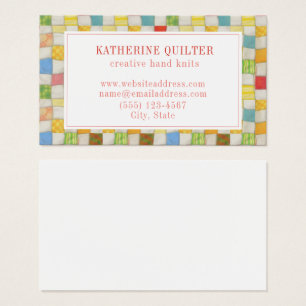 COUVERTURE PATCHWORK FOLLE 3,5x2 Carte de visite I