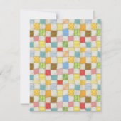 COUVERTURE PATCHWORK FOU 4.25x5.5 Carte à plat / V (Devant)