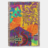 Couverture Patchwork indien turc festier Mandala (devant Vertical)