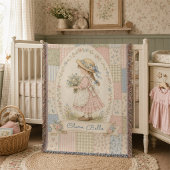 Couverture Patchwork personnalisé de livre d'histoires pour b