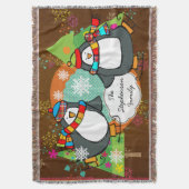 Couverture Patinage pingouins et arbres de Noël Jeu de vacanc (devant Vertical)