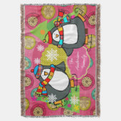 Couverture Patinage pingouins et arbres de Noël Jeu de vacanc (devant Vertical)