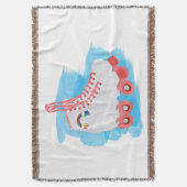 Couverture Patins à rouleaux avec éclaboussure d'aquarelle (devant Vertical)