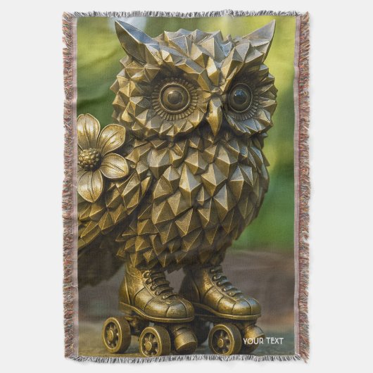 Couverture Patins de chouette en laiton Fantasy Cute (devant Vertical)