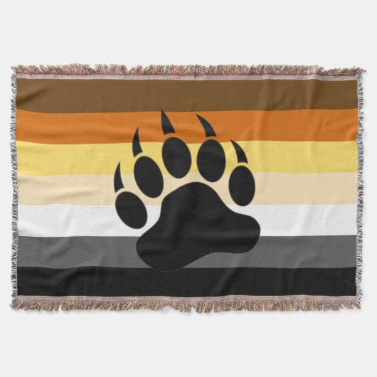 Couverture Patte d'ours noir sur le drapeau de la fierté de l (Devant)