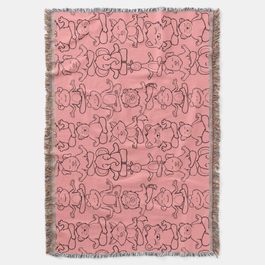 Couverture Patter les yoga poses | Yoga seamless pattern 17 (devant Vertical)