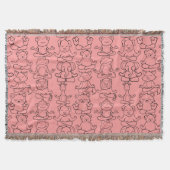 Couverture Patter les yoga poses | Yoga seamless pattern 17 (Devant)