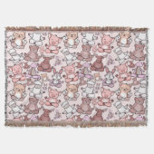 Couverture Patter les yoga poses | Yoga seamless pattern 48 (Devant)