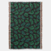 Couverture Pattern Tropical Leaves (devant Vertical)