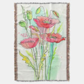 Couverture Pavots peints d'aquarelle (devant Vertical)