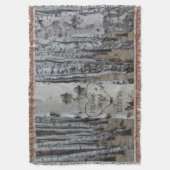 Couverture Pays personnalisé Noms sculptés rustiques dans le (devant Vertical)