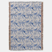 Couverture Pays Rustique Français Bleu Toile de Jouy (devant Vertical)