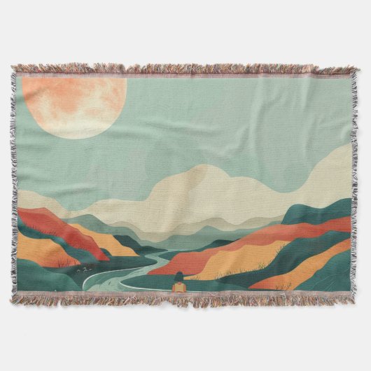 Couverture Paysage Abstrait de Boho (14) (Devant)