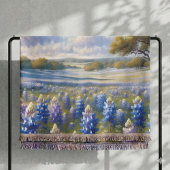 Couverture Paysage de prairie de bleuets du Texas