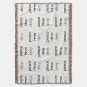 Couverture Peace Love Sleep - Cozy Comfy Throw Blanket (devant Vertical)