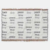 Couverture Peace Love Sleep - Cozy Comfy Throw Blanket (Devant)
