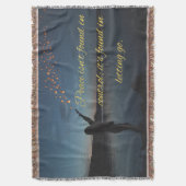 Couverture Peaceful Quote Blanket: Finding True Peace (devant Vertical)