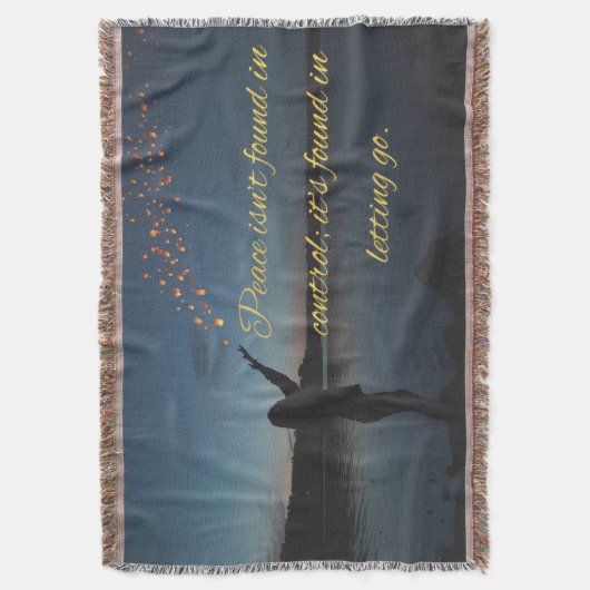 Couverture Peaceful Quote Blanket: Finding True Peace (devant Vertical)