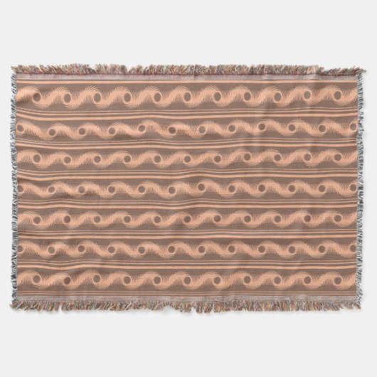 Couverture Peach et Mocha Spiral Motif (Devant)