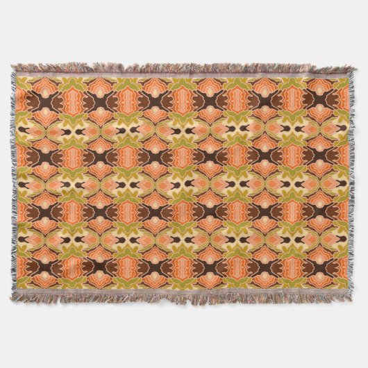 Couverture Peach Fuzz Boho Shabby Chic géométrique Art Abstra (Devant)