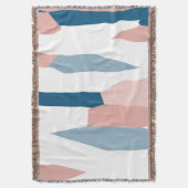 Couverture Peachy rose bleu et blanc Abstrait (devant Vertical)