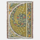 Couverture Peacock Art Nouveau Style rond design complexe (devant Vertical)
