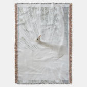 Couverture Peacock blanc belles plumes (devant Vertical)