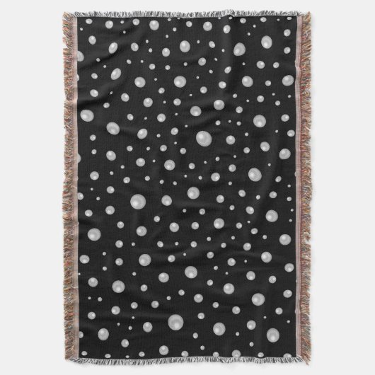 Couverture Pearl Pattern on Black Background (devant Vertical)
