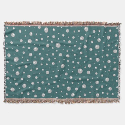 Couverture Pearl Pattern on Transformative Teal Background (Devant)