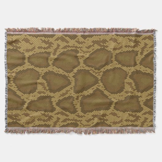 Couverture Peau de serpent, motif de reptile (Devant)