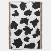 Couverture Peau de vache Motif noir et blanc (devant Vertical)