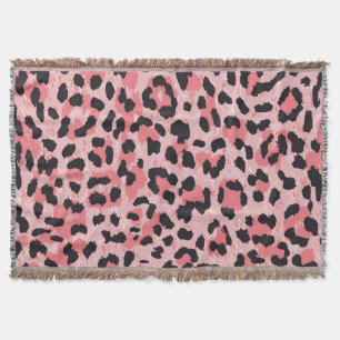Couverture Peau léopard : texture vintage et transparente
