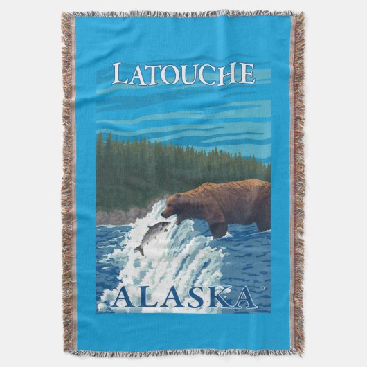 Couverture Pêche d'ours en rivière - Latouche, Alaska (devant Vertical)