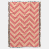 Couverture Pêche et canneberge Chevron (devant Vertical)