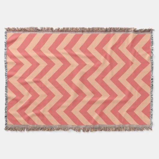 Couverture Pêche et canneberge Chevron (Devant)