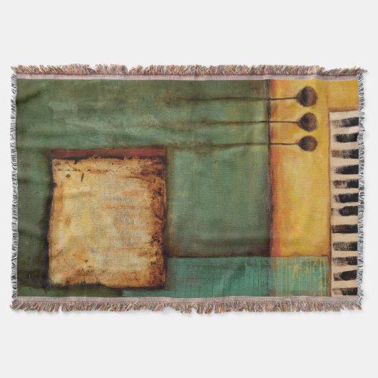 Couverture Peinture Abstraite avec touches de piano (Devant)