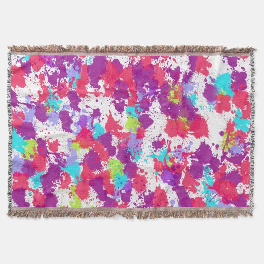Couverture Peinture Abstraite colorée, rouge et violet (Devant)
