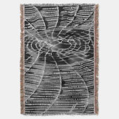 Couverture Peinture Abstraite D'Une Cobweb Blanc Gris Sur Noi (devant Vertical)