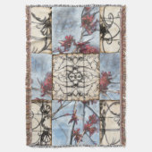 Couverture Peinture abstraite lambrissée de Scrollwork (devant Vertical)