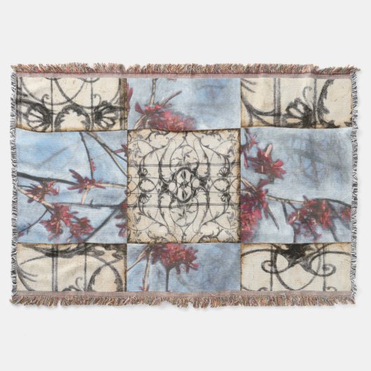 Couverture Peinture abstraite lambrissée de Scrollwork (Devant)