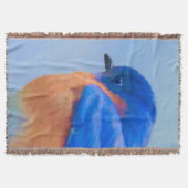 Couverture Peinture Bluebird - Art original pour oiseaux (Devant)