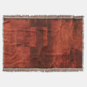 Couverture Peinture cramoisie profonde avec des formes